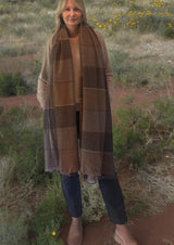 Yak Wrap & Throws Biscuit Grey - Cashmere Luxe