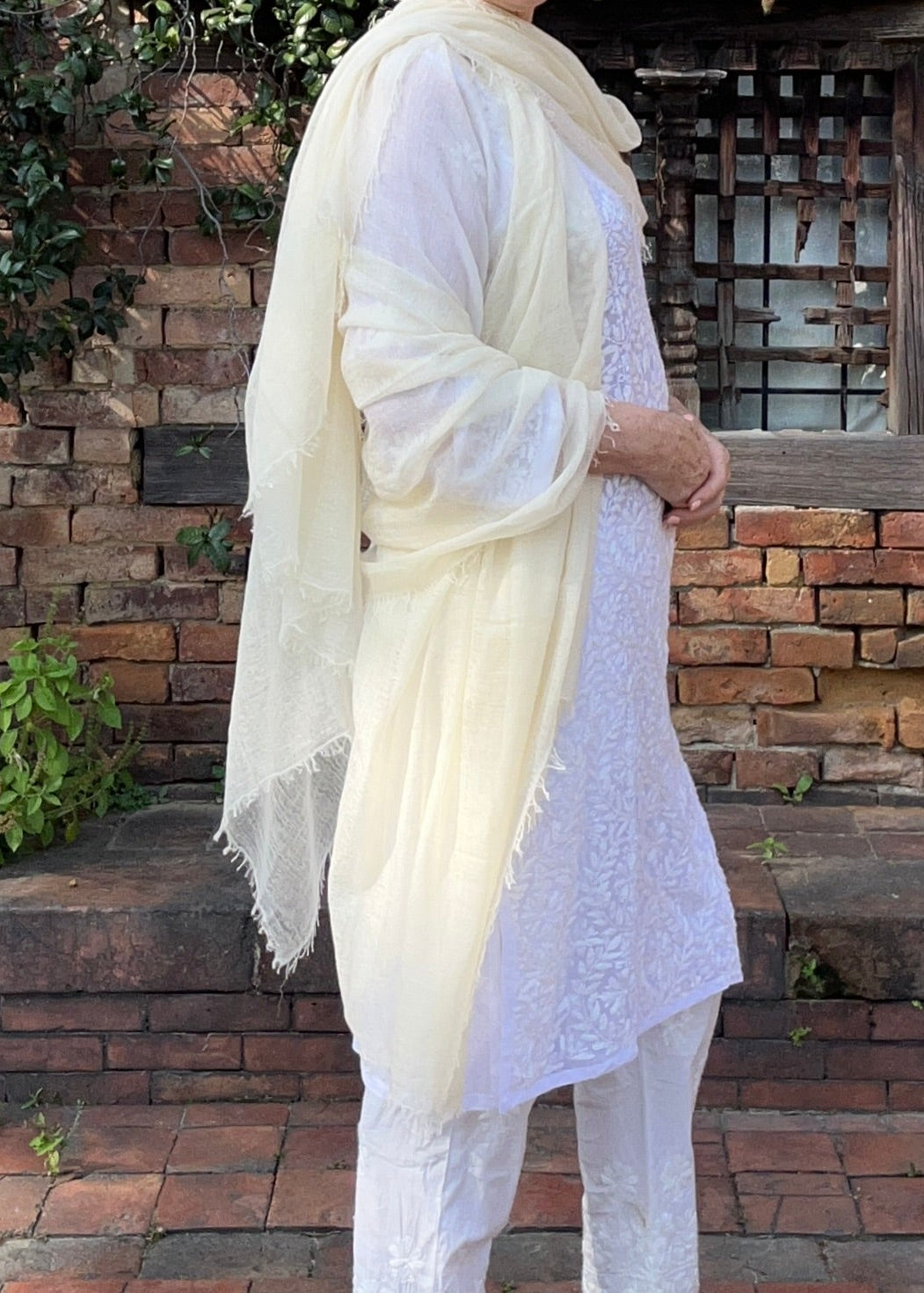 Premium Coconut Milk Cashmere Wrap - Luxury Lightweight Designer Shawl