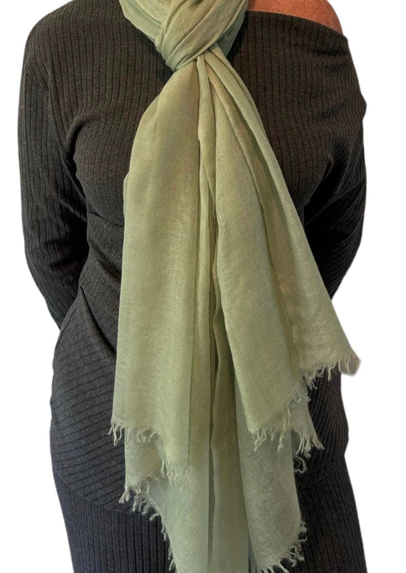 Matcha Cashmere Scarf - Cashmere Luxe