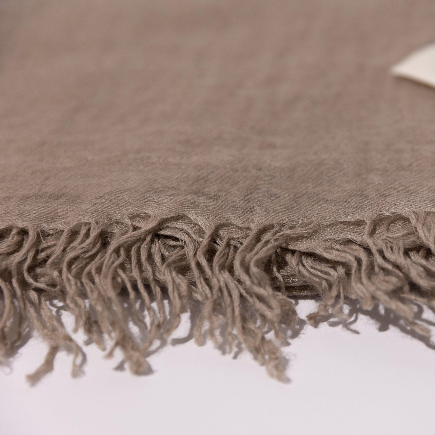 PURE CASHMERE TAUPE WRAP - Cashmere Luxe