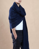 Travel Wrap Navy - Cashmere Luxe