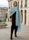 PURE CASHMERE OPAL BLUE WRAP