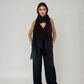 PURE CASHMERE WRAP BLACK