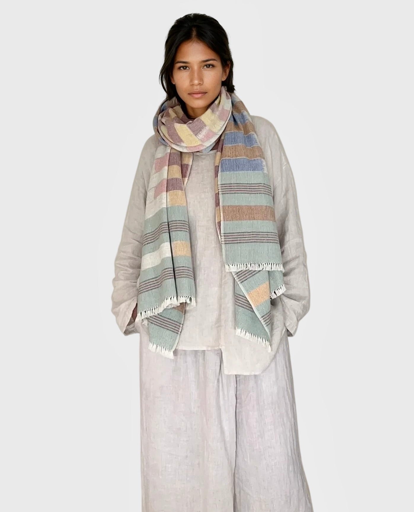 IKAT WRAP PASTAL COLOURS