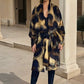 Premium Brown Leopard Travel Wrap - Designer Animal Print Luxury Cashmere