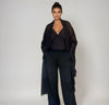 PURE CASHMERE WRAP BLACK