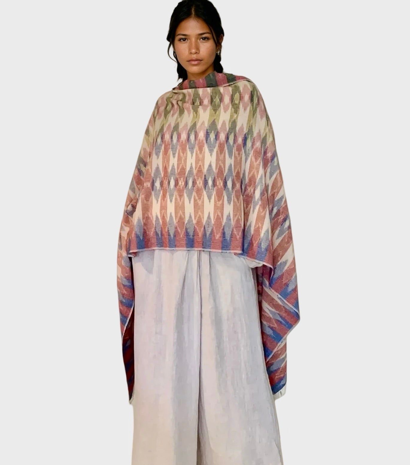 IKAT WRAP  RED GREEN BLUE