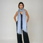 PURE CASHMERE FADED DENIM WRAP