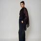 PURE CASHMERE WRAP BLACK