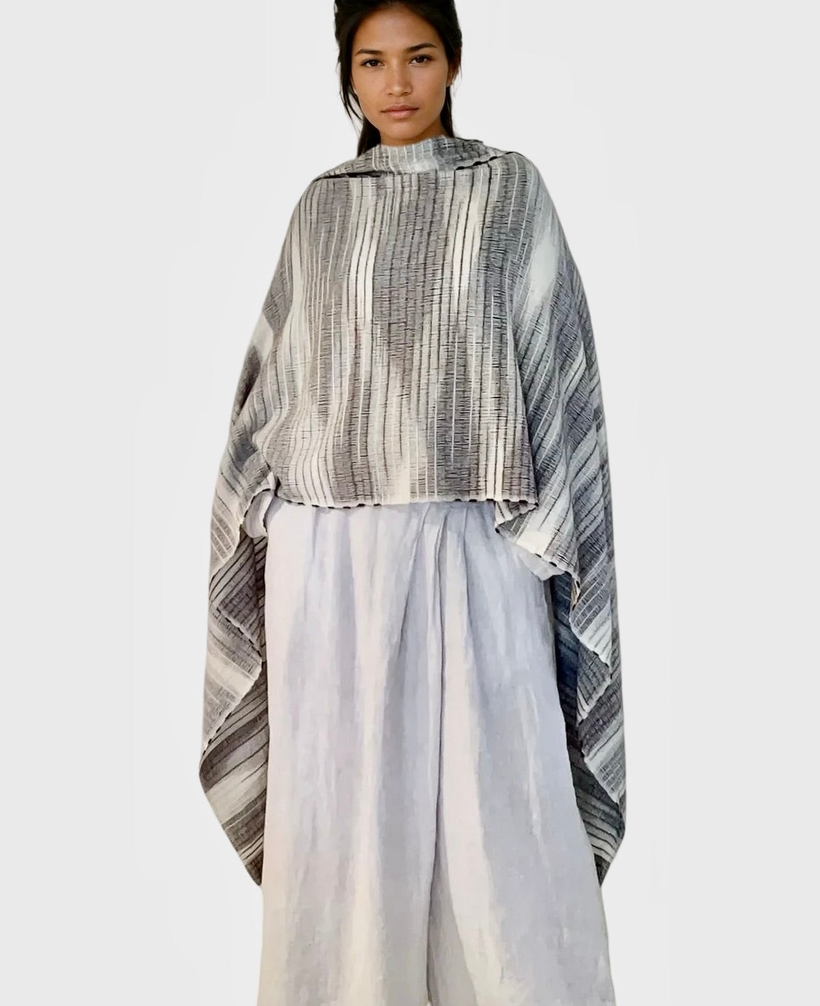 IKAT WRAP  BROWN CREAM