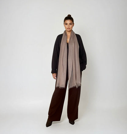 Cashmere Softly Felted Scarf - Lilac Grey