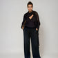 PURE CASHMERE WRAP BLACK