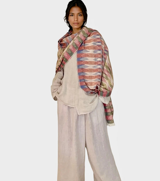 IKAT WRAP  RED GREEN BLUE