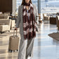 Hand Woven Cashmere Wrap - Earth Brown Forest Green | Cashmere Luxe