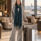Petrol Teal Cashmere Wrap – Handloom Himalayan Luxury Scarf
