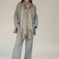 Taupe Cashmere Wrap – Handwoven Himalayan Luxury Shawl