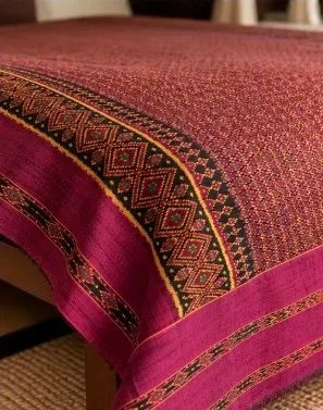 Khmer Silk No. 02 — Mulberry & Saffron