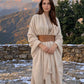 Heavyweight Plant-Dyed Cashmere Wrap - Natural