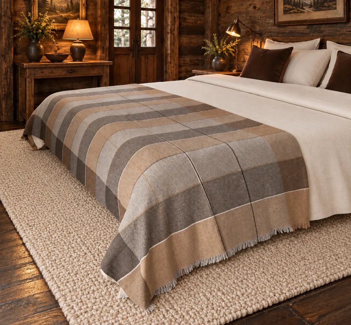 Natural Yak Wool Bed Throws — Hand-loomed to Order