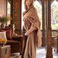 Handwoven Cashmere & Wool Travel Wrap — Camel