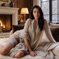 Lavender Grey Cashmere Wrap – Handwoven Himalayan Luxury Shawl