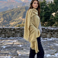 Heavyweight Plant-Dyed Cashmere Wrap | Mustard