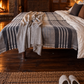 School Grey Cashmere Bed Throw / Blanket