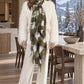 Forest Green, Brown & White Cashmere Wrap – Handloom Himalayan Limited Edition