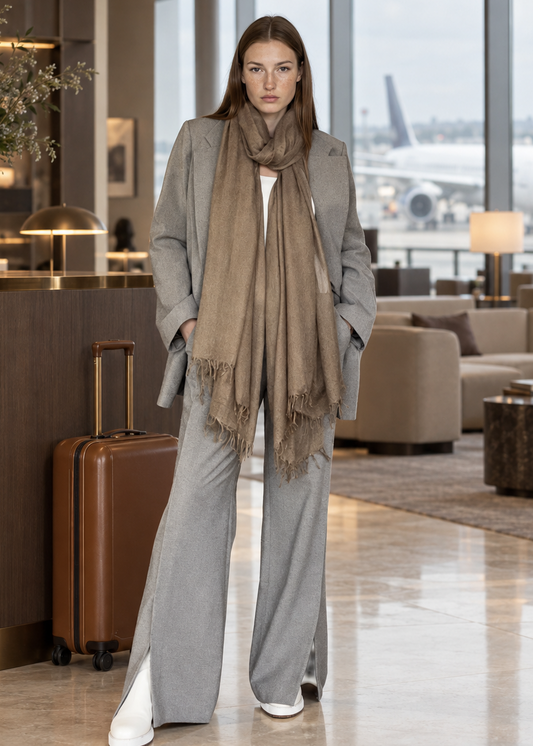 Biscotti Cashmere Wrap – Handwoven Himalayan Luxury Shawl