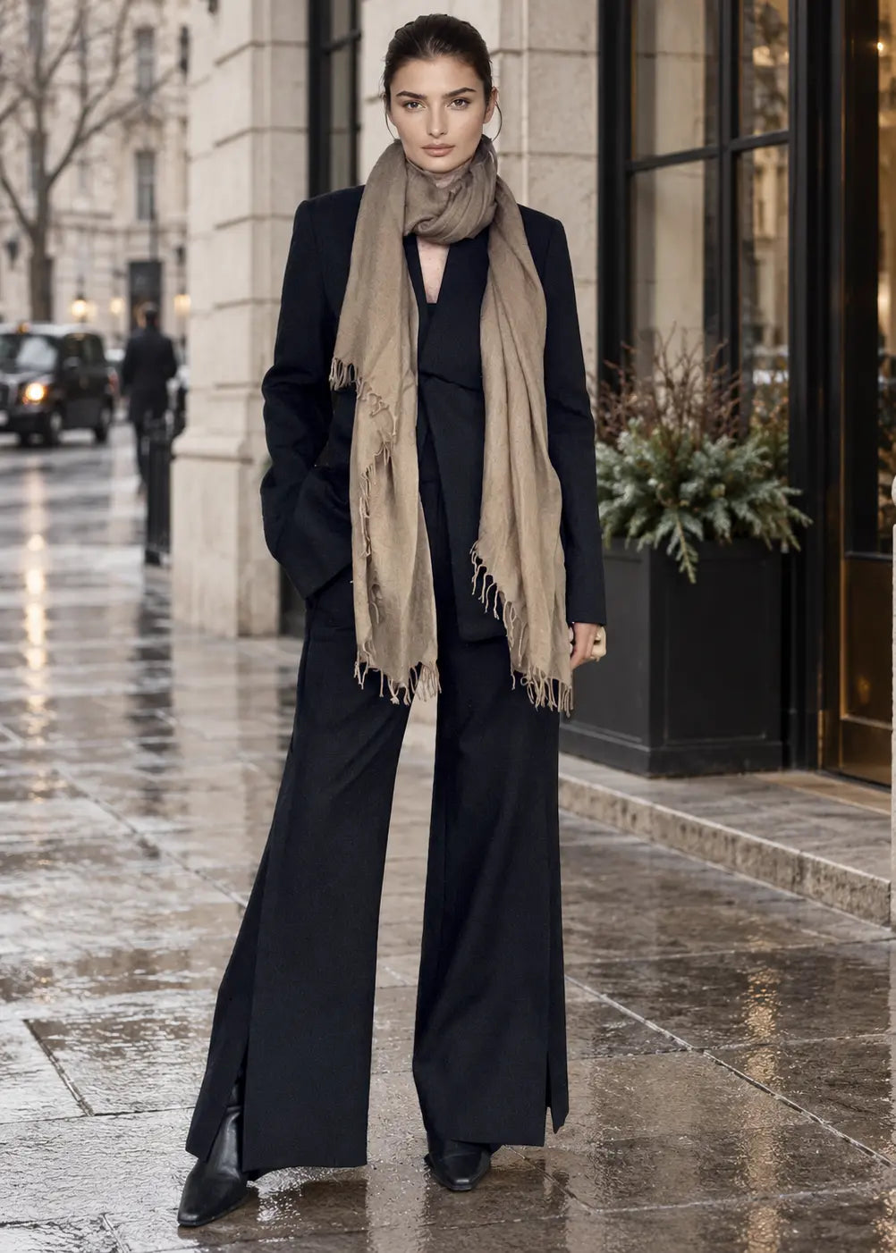 Biscotti Cashmere Wrap – Handwoven Himalayan Luxury Shawl