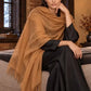 Burnt Bronze Cashmere Wrap – Handloom Himalayan Luxury Scarf