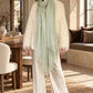 Premium Celadon Pure Cashmere Wrap - Handwoven Himalayan Luxury Scarf