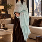 Premium Celadon Pure Cashmere Wrap - Handwoven Himalayan Luxury Scarf