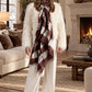 Hand Woven Cashmere Wrap - Earth Brown Forest Green | Cashmere Luxe