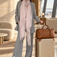 Lavender Grey Cashmere Wrap – Handwoven Himalayan Luxury Shawl