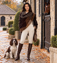 Made-to-Order Yak Wool Wrap — Natural Chocolate Brown