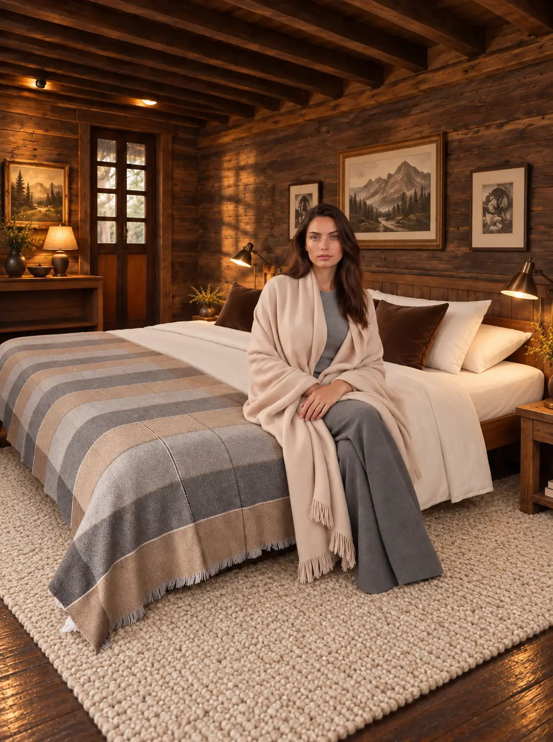 Natural Yak Wool Bed Throws — Hand-loomed to Order