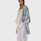 IKAT WRAP  BLUE GREY