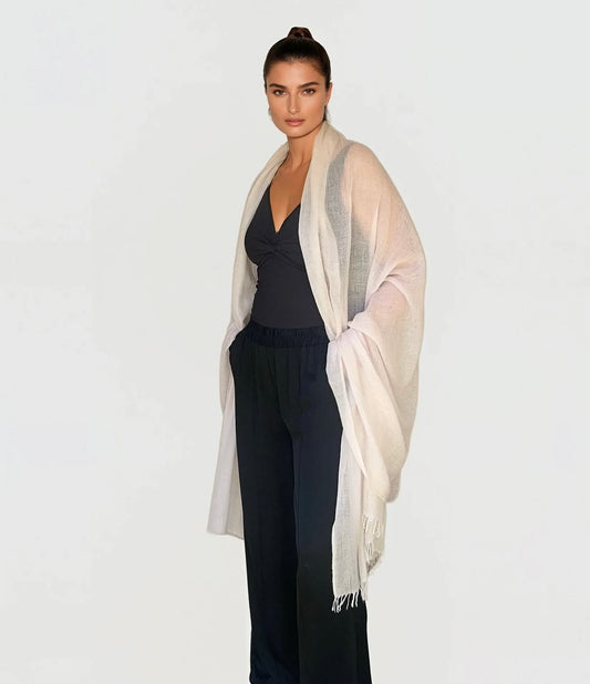 PURE CASHMERE SOFT PINK WRAP