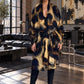Premium Brown Leopard Travel Wrap - Designer Animal Print Luxury Cashmere