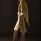 Olive Green Handwoven Pure Cashmere Wrap Heavy Weight