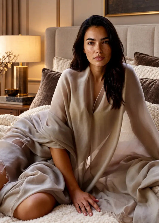 Biscotti Cashmere Wrap – Handwoven Himalayan Luxury Shawl