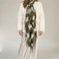 Forest Green, Brown & White Cashmere Wrap – Handloom Himalayan Limited Edition