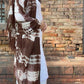 Hand Woven Cashmere Wrap - Earth Brown Forest Green | Cashmere Luxe