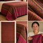 Khmer Silk No. 02 — Mulberry & Saffron