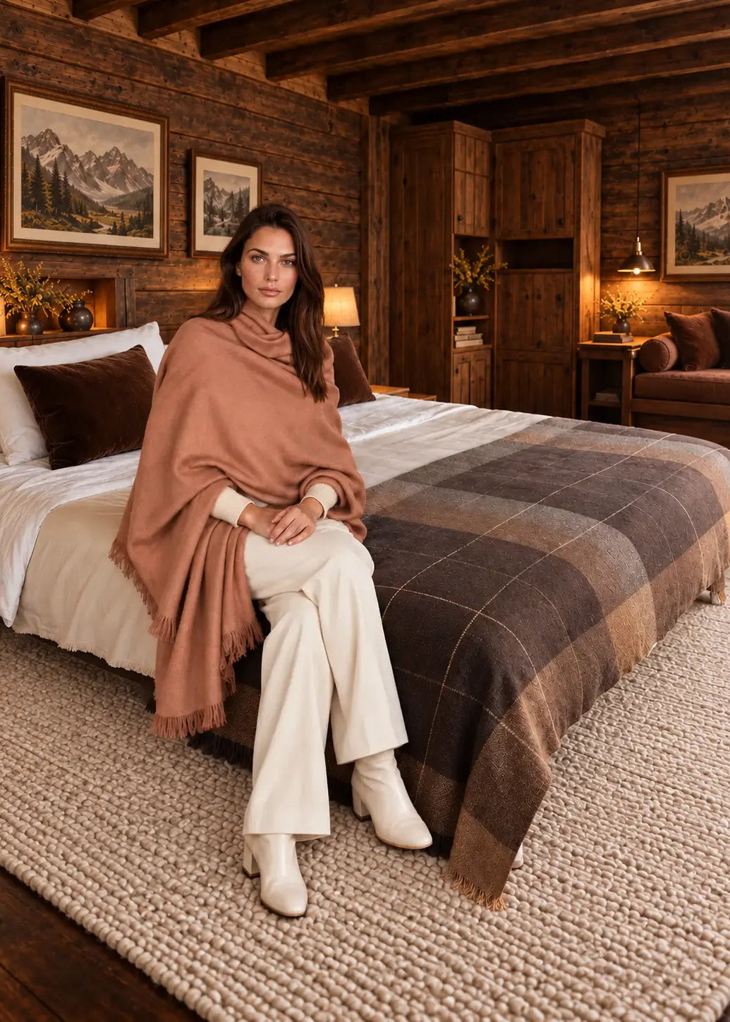 Natural Yak Wool Bed Throws — Hand-loomed to Order