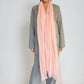 Premium Sunset Blush Cashmere Wrap - Luxury Lightweight Designer Shawl
