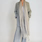 Premium Dove Mist Spring Wrap - Luxury Lightweight Designer Shawl