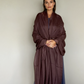 Premium Earth Brown Handloom Cashmere Wrap - Luxury Designer Shawl