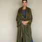 Olive Green Handloom Cashmere Wrap - Luxury Scarf | Cashmere Luxe